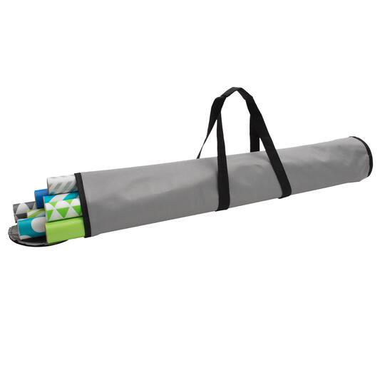 Simplify 30&#x22; Grey Wrapping Paper Storage Bag